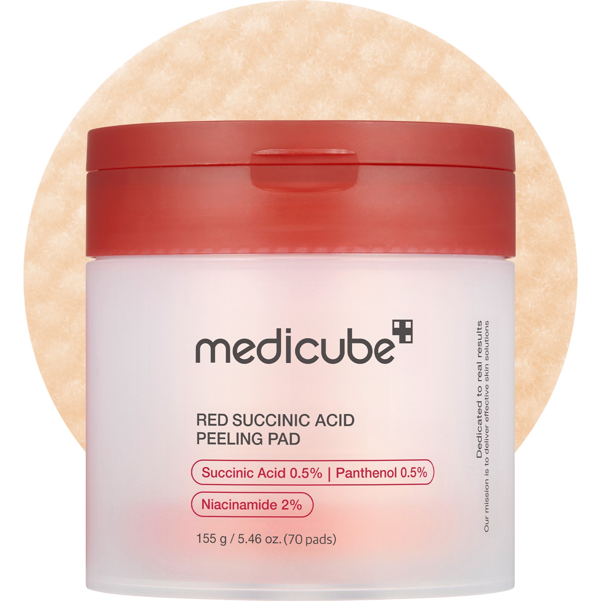 Red Succinic Acid Panthenol Pads image 1