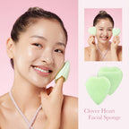 Clover Heart Facial Sponge image 3