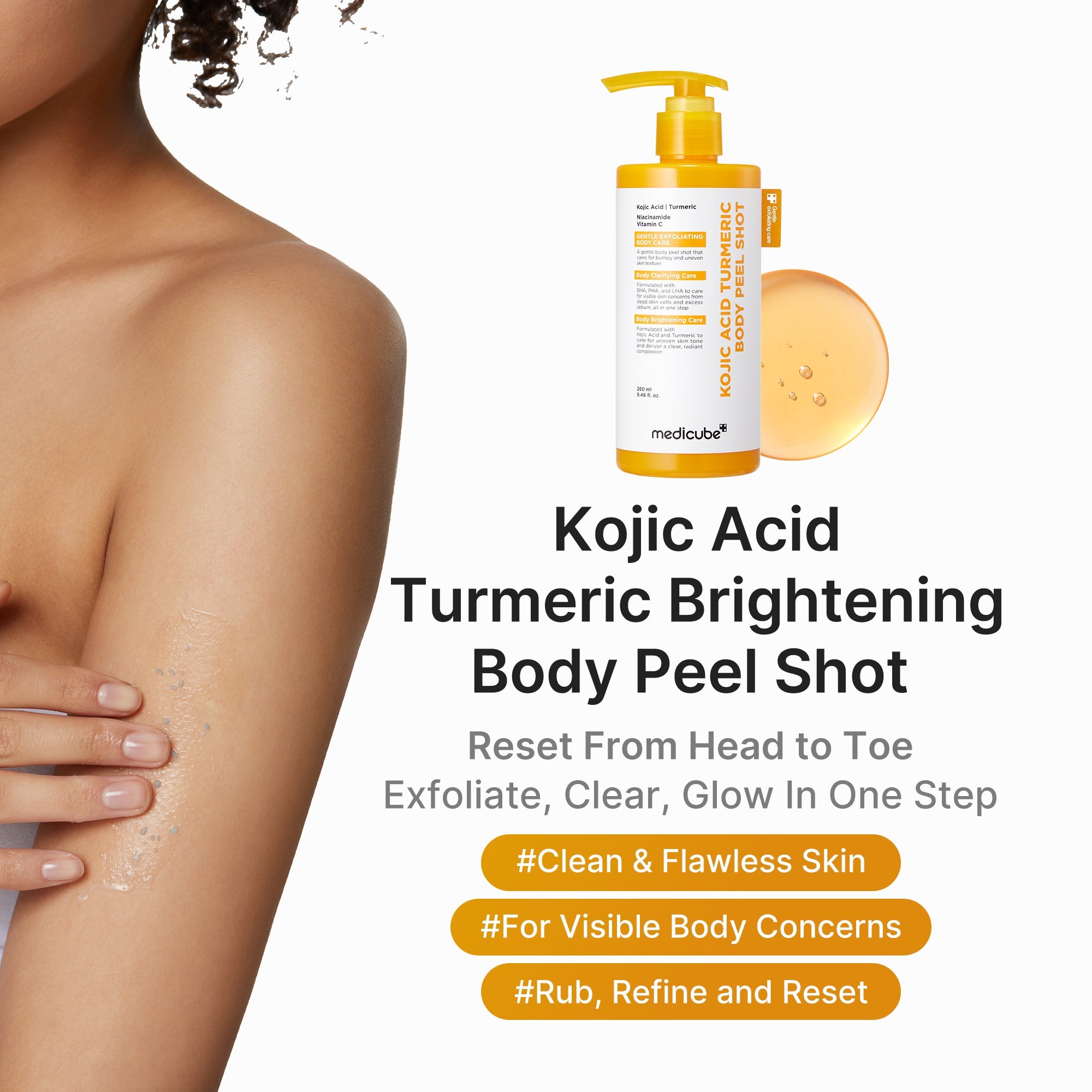 Kojic Acid Turmeric Body Peel Shot image 2