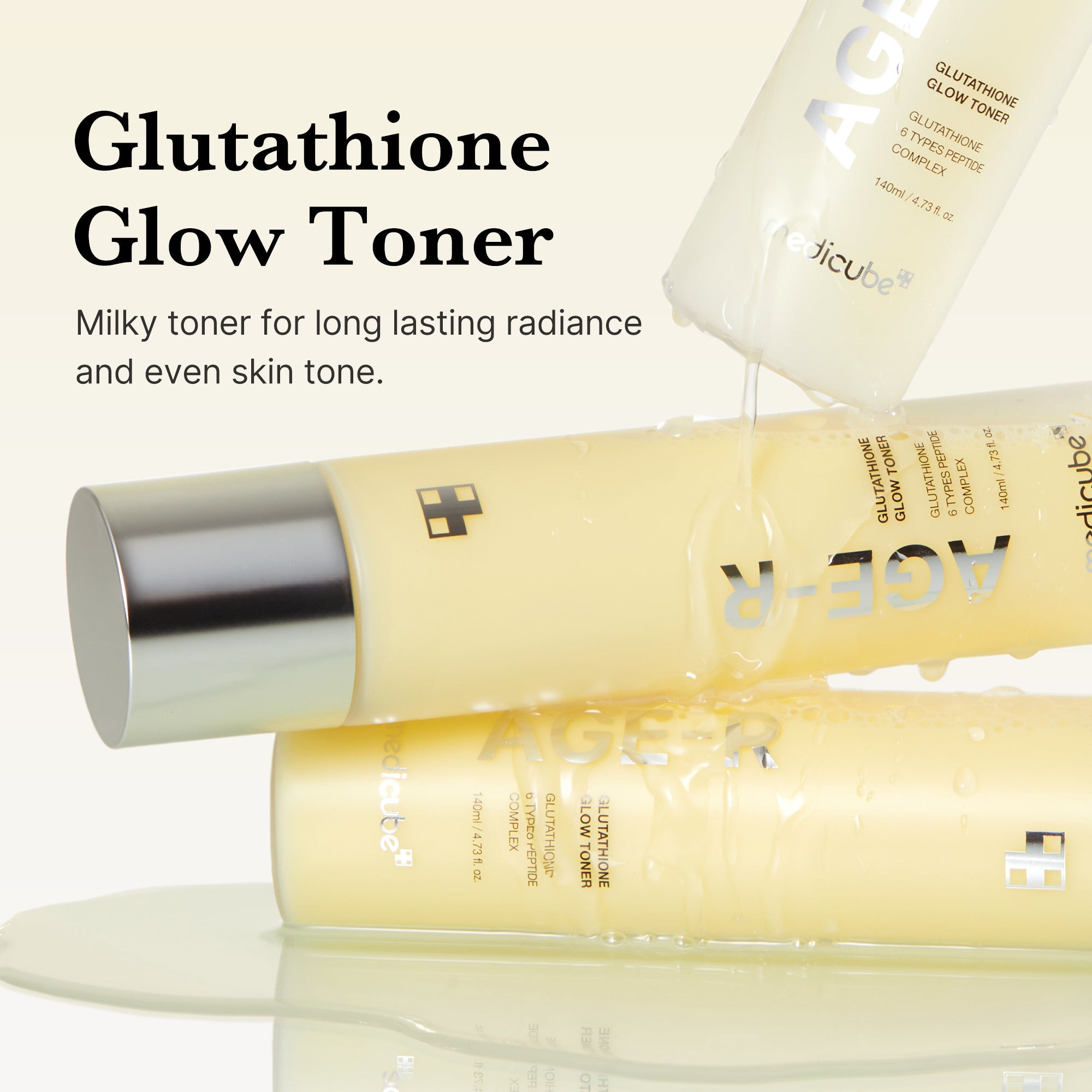 AGE-R Glutathione Glow Milk Toner image 2