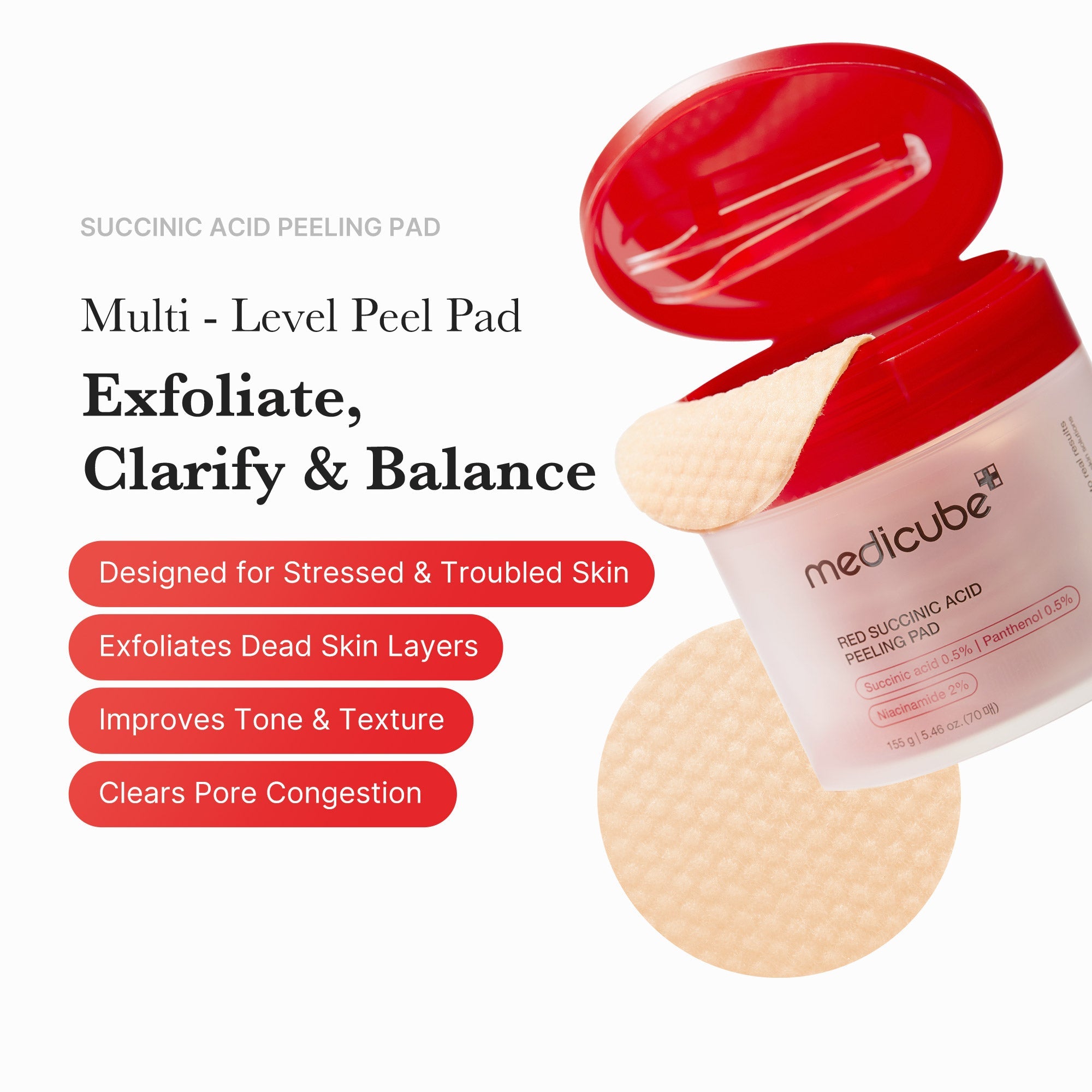 [GIFT] Red Succinic Acid Panthenol Pads image 2