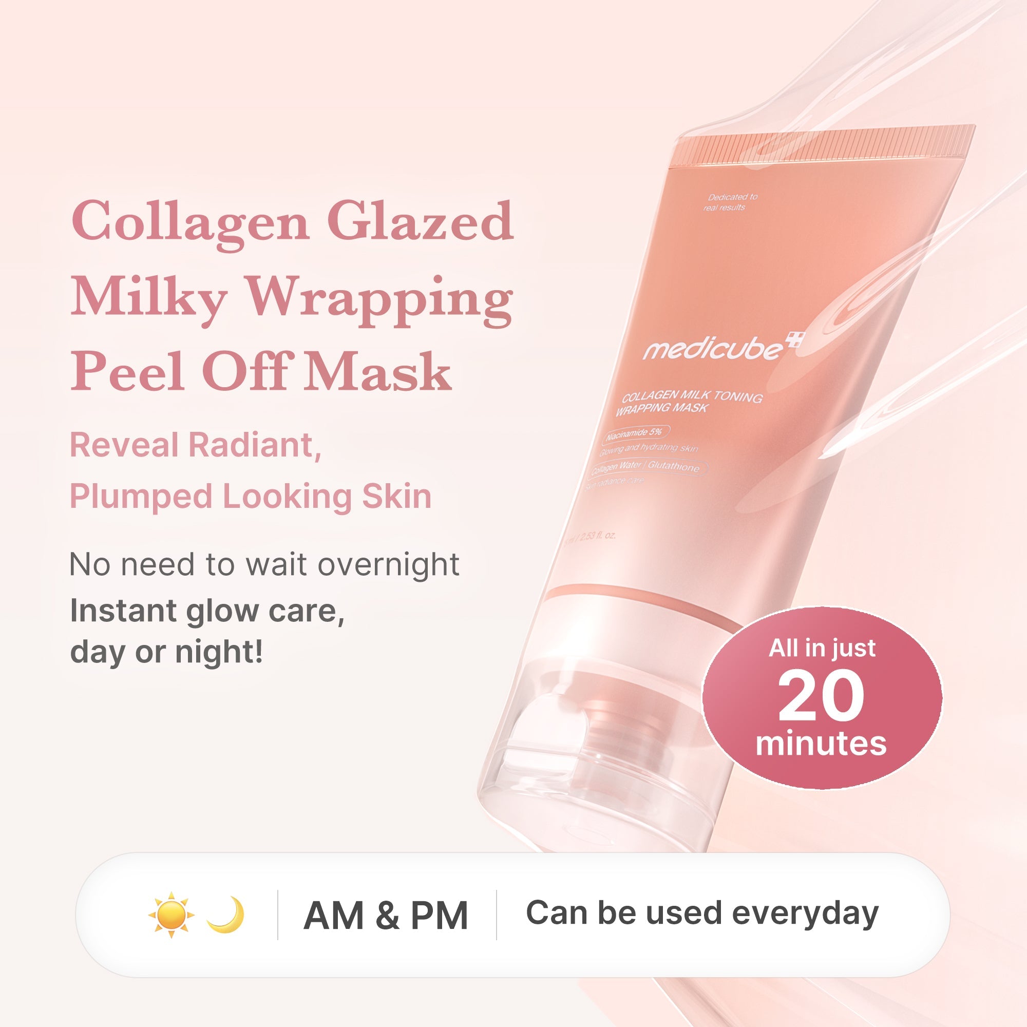 Collagen Milky Glow Daytime Wrapping Mask image 2