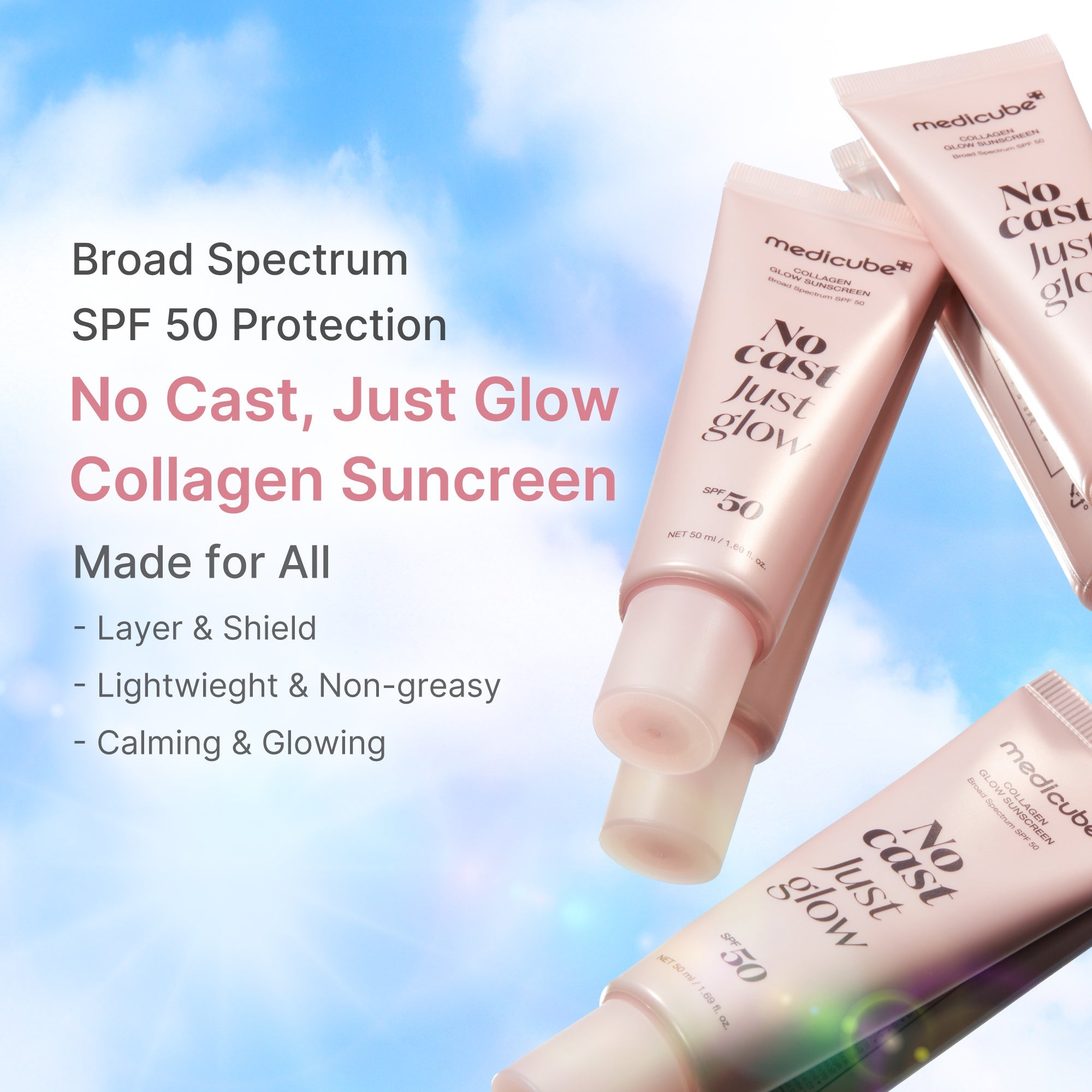[Subscr.] No Cast Just Glow Collagen Sunscreen image 2
