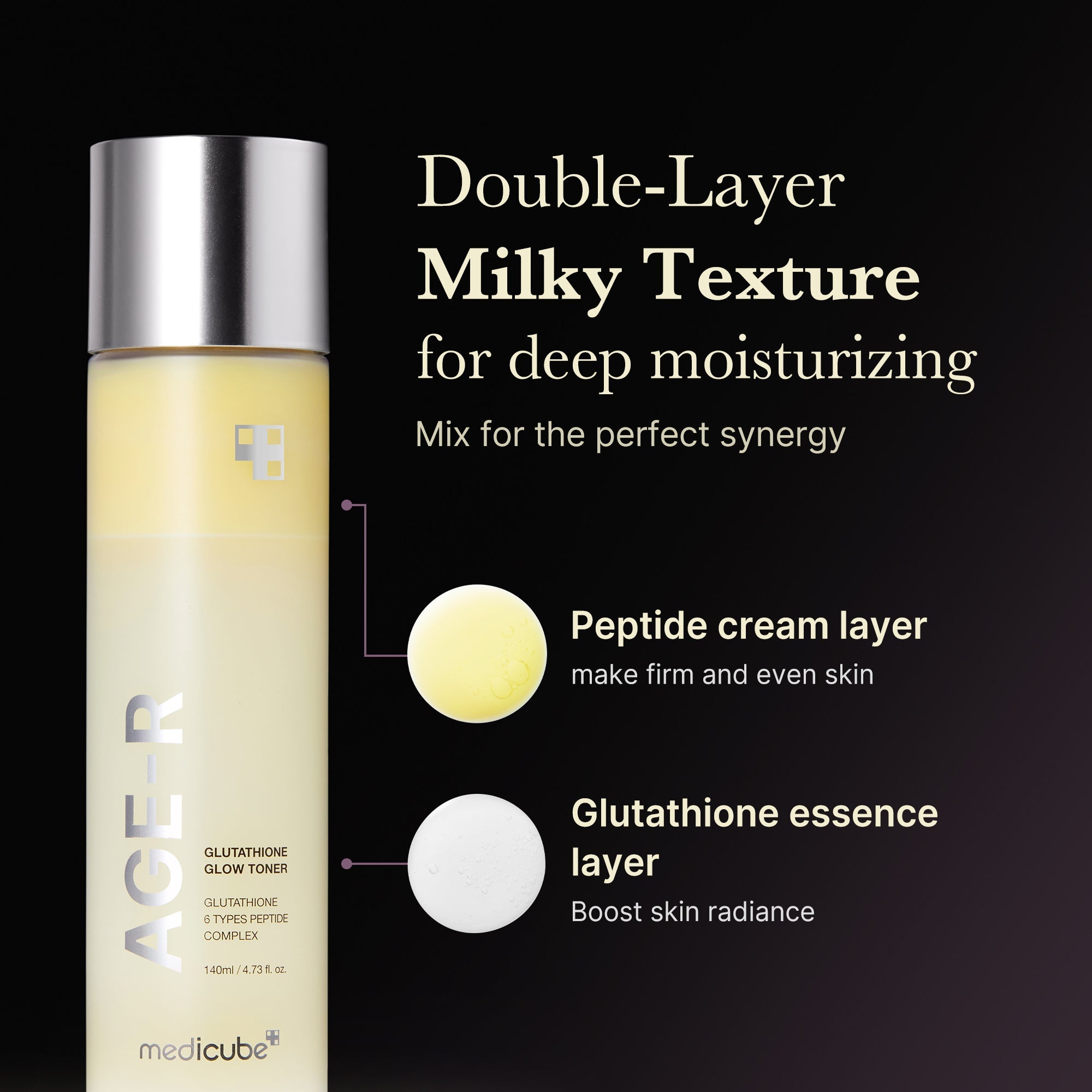[GIFT] AGE-R Glutathione Glow Milk Toner image 3