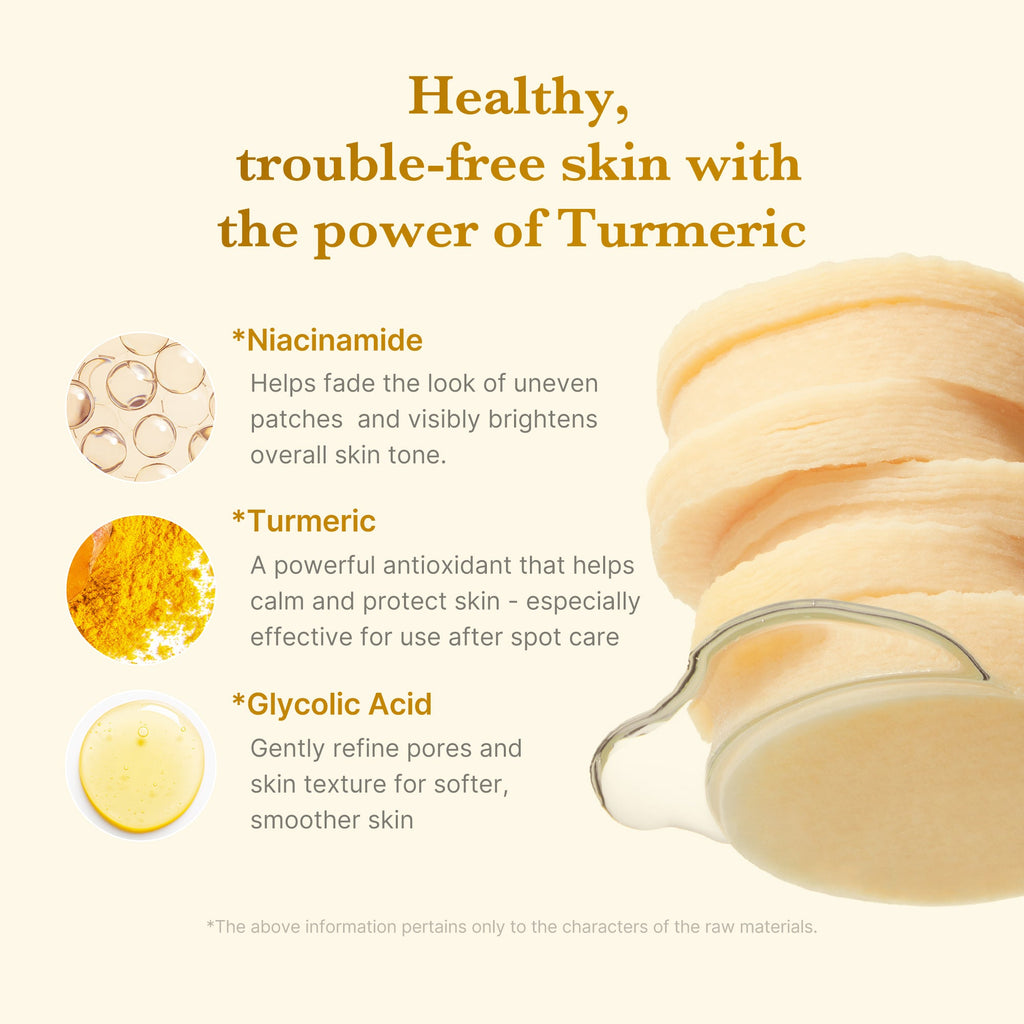 [GIFT] Kojic Acid Tumeric Toner Pad image 3