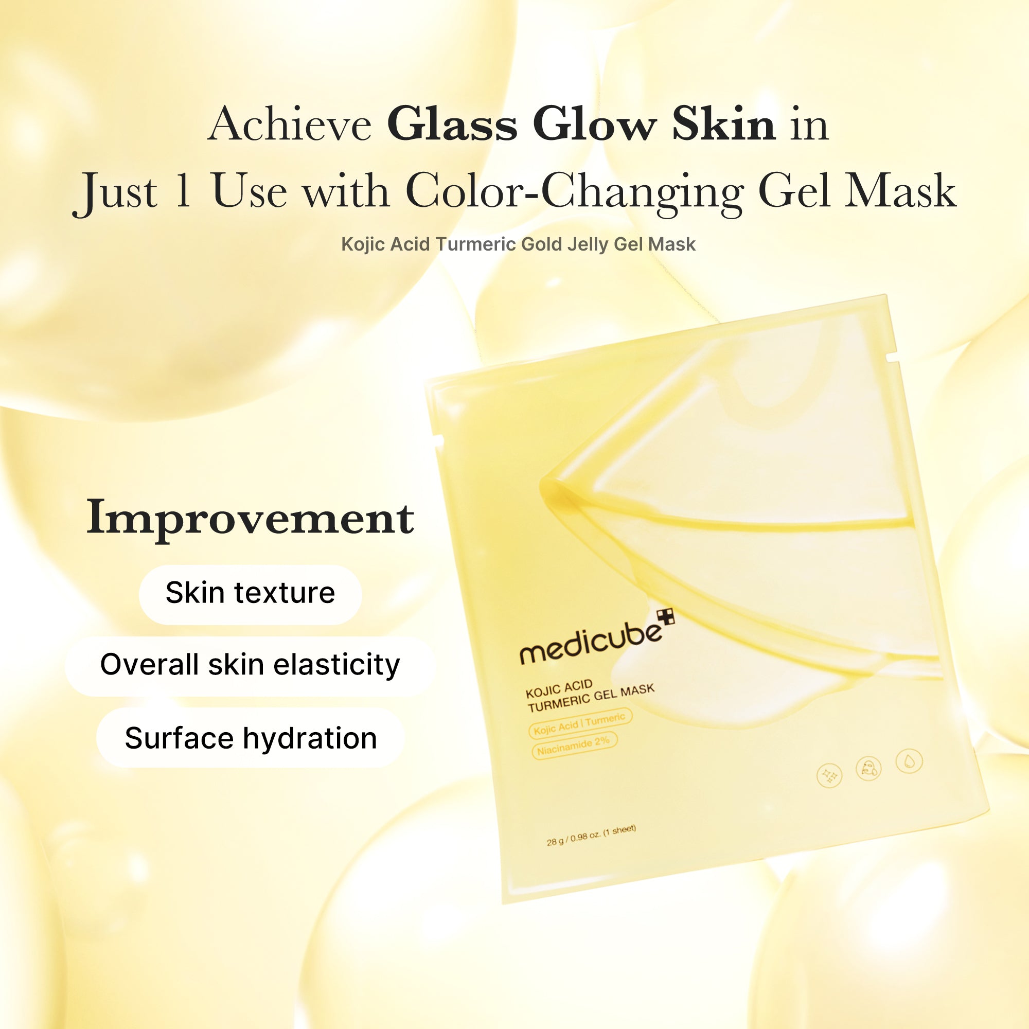 [GIFT] Kojic Acid Turmeric Gold Jelly Gel Mask 1EA image 4