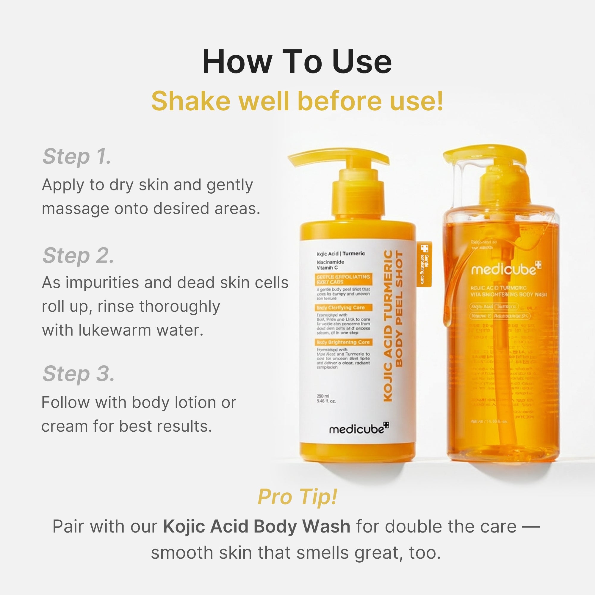 Kojic Acid Turmeric Body Peel Shot image 6