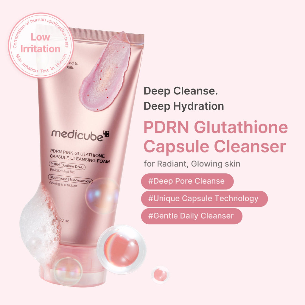 PDRN Pink Glutathione Capsule Foam Cleanser image 2