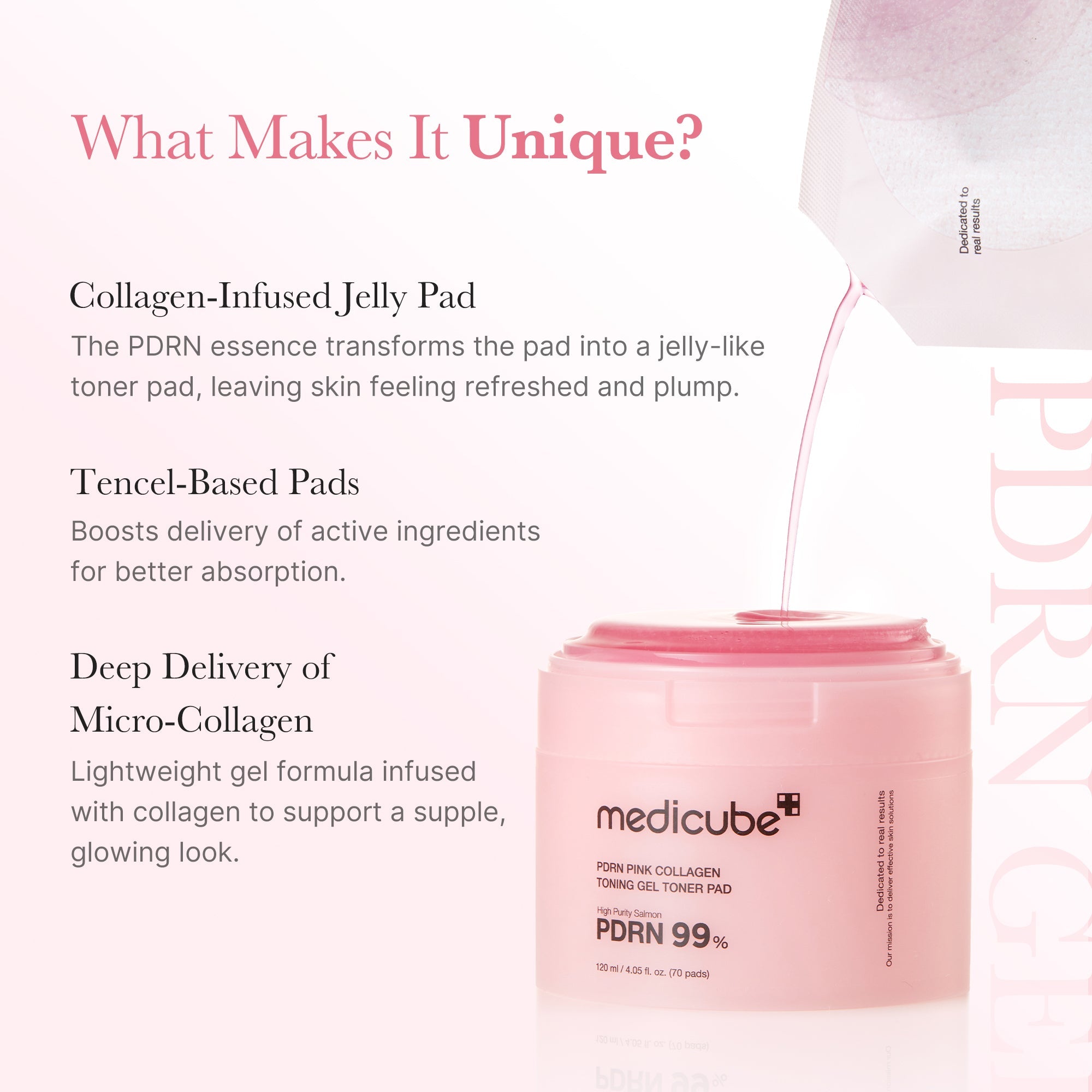 PDRN Pink Collagen Gel Toner Pad image 3