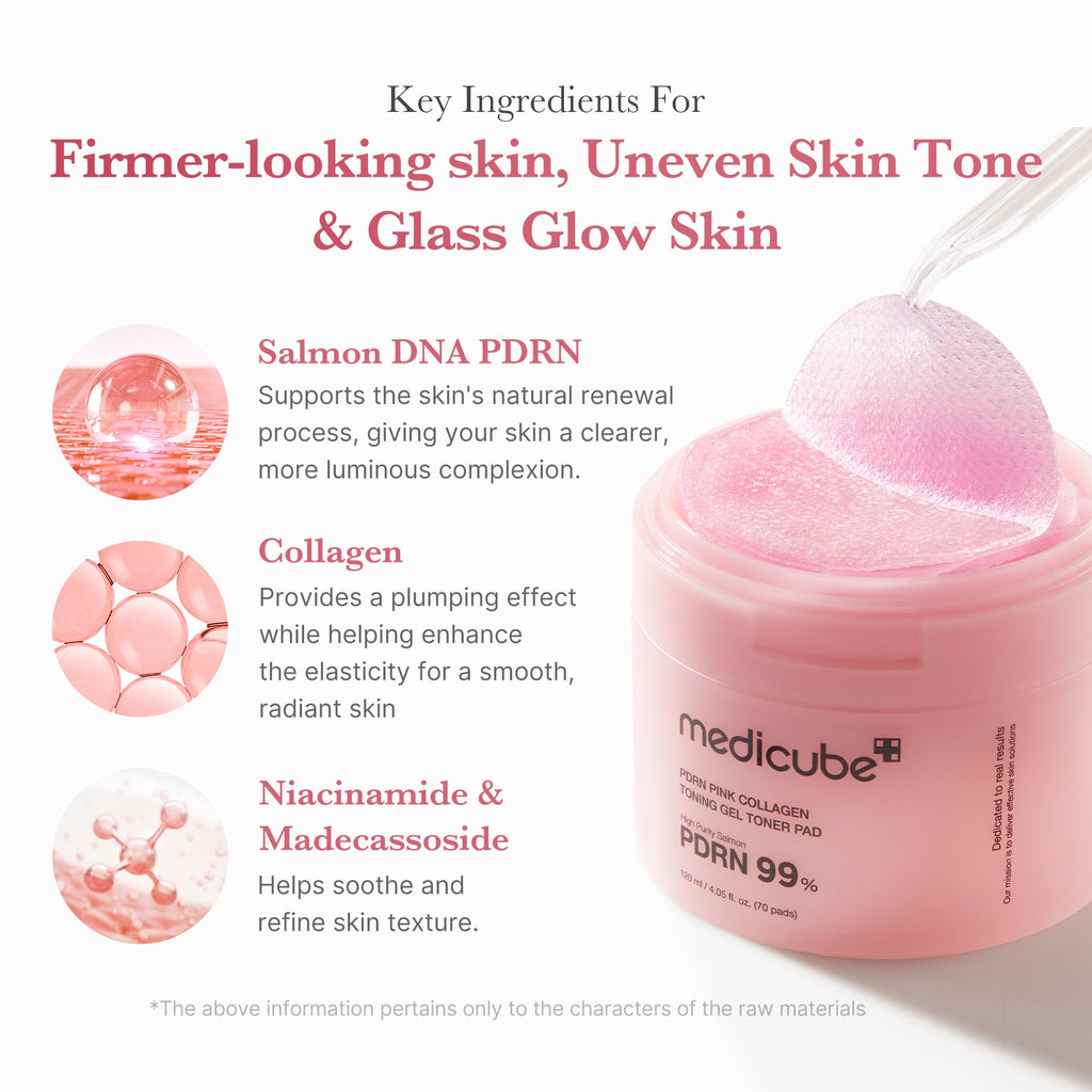[Subscr.] PDRN Pink Collagen Gel Toner Pad image 4