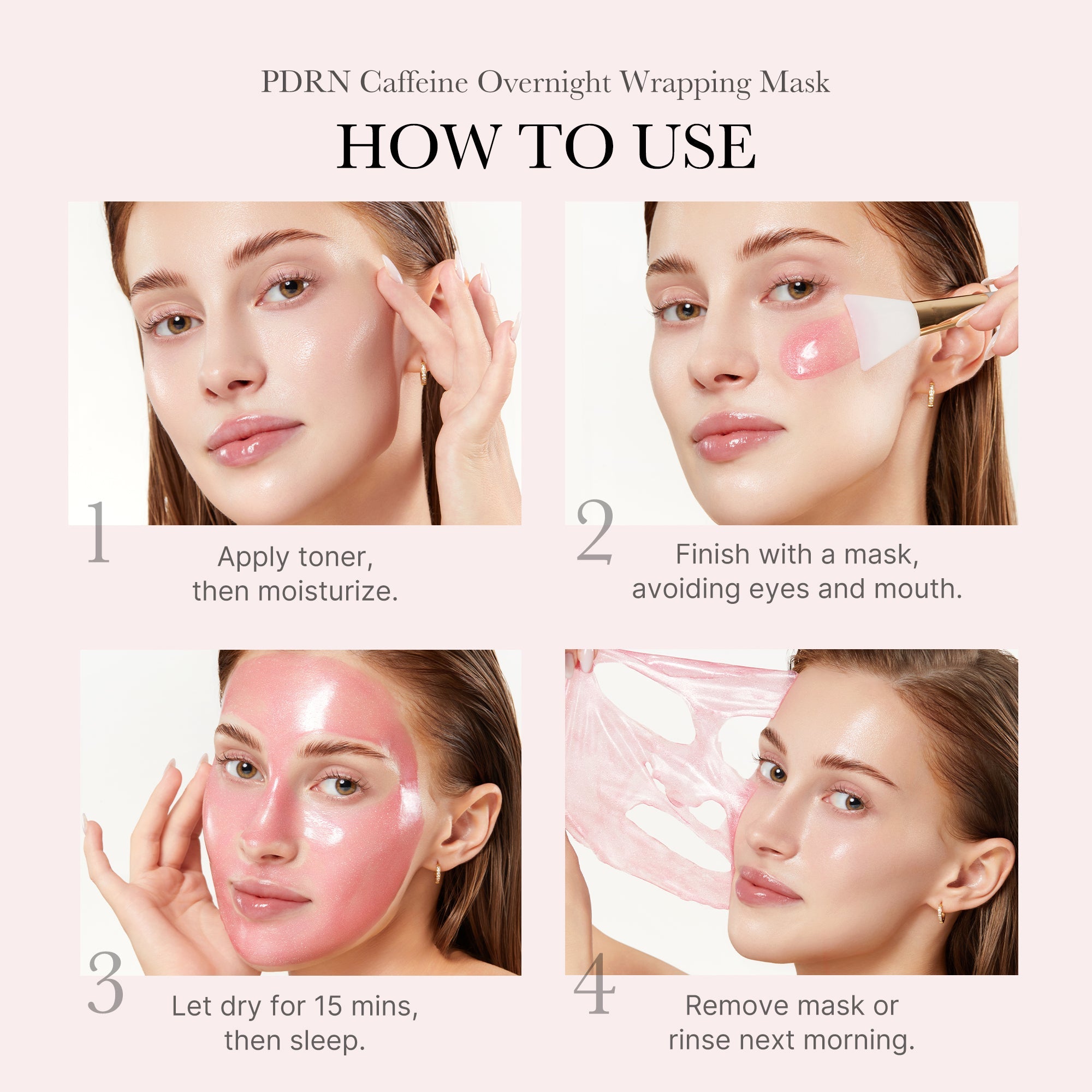 [Subscr.] PDRN Pink Caffeine Overnight Wrapping Mask image 5